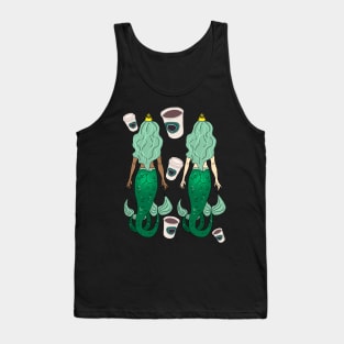 Star Butts Mermaids Coffee Tank Top